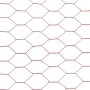 Steel chicken wire with red PVC coating 25x0.75 m by vidaXL, fence panels - Ref: Foro24-143302, Price: 27,25 €, Discount: %