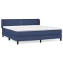 Box spring bed with blue fabric mattress 160x200 cm by , Beds and slatted bases - Ref: Foro24-3126179, Price: 500,83 €, Disco...