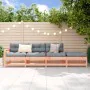 4-piece garden furniture set made of solid Douglas fir wood by , Modular outdoor sofas - Ref: Foro24-825539, Price: 145,21 €,...