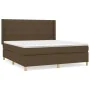 Box spring bed with dark brown fabric mattress 160x200 cm by , Beds and slatted bases - Ref: Foro24-3132084, Price: 594,58 €,...