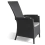 Keter Vermont Reclining Garden Chair Graphite 238452 by , Garden chairs - Ref: Foro24-408948, Price: 127,62 €, Discount: %