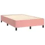 Box spring bed with mattress and LED pink velvet 120x200 cm by , Beds and slatted bases - Ref: Foro24-3136058, Price: 442,33 ...