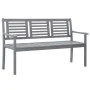 3-seater garden bench in gray eucalyptus wood and 150 cm cushion by , garden benches - Ref: Foro24-3061072, Price: 203,40 €, ...