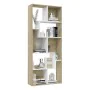 White and oak plywood shelf 67x24x161 cm by , Bookcases and shelves - Ref: Foro24-801882, Price: 121,07 €, Discount: %