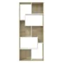 White and oak plywood shelf 67x24x161 cm by , Bookcases and shelves - Ref: Foro24-801882, Price: 121,07 €, Discount: %