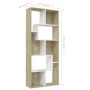 White and oak plywood shelf 67x24x161 cm by , Bookcases and shelves - Ref: Foro24-801882, Price: 121,07 €, Discount: %