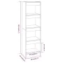 Regal/Raumteiler Sonoma-Eiche Farbe 40x30x135 cm von , Bücherregale und Regale - Ref: Foro24-811622, Preis: 60,94 €, Rabatt: %