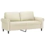 2-seater sofa in cream-colored synthetic leather 140 cm by , Sofas - Ref: Foro24-359505, Price: 244,49 €, Discount: %