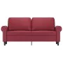 2-Sitzer-Sofa aus weinrotem Kunstleder, 140 cm von , Sofas - Ref: Foro24-359507, Preis: 257,83 €, Rabatt: %