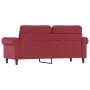 2-Sitzer-Sofa aus weinrotem Kunstleder, 140 cm von , Sofas - Ref: Foro24-359507, Preis: 257,83 €, Rabatt: %