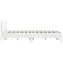 Bed frame with headboard and white LED lights 150x200 cm by , Beds and slatted bases - Ref: Foro24-3207539, Price: 156,70 €, ...