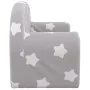 Light gray soft plush 2-seater children's sofa with stars by , Baby and Toddler Furniture - Ref: Foro24-356986, Price: 43,97 ...