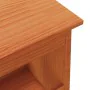 Hallway bench solid wax brown pine wood 100x28x45 cm by , Benches for halls and storage - Ref: Foro24-837384, Price: 52,39 €,...