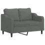 Sofagarnitur mit Kissen 2-teilig aus dunkelgrauem Stoff von , Sofas - Ref: Foro24-3201803, Preis: 456,99 €, Rabatt: %