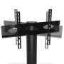 Corner TV cabinet 2 levels for 32-70 inches black silver by , TV Furniture - Ref: Foro24-358168, Price: 79,07 €, Discount: %