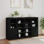 Sideboards mit LED-Beleuchtung, 3 Stück, schwarzes Holzwerkstoff von , Sideboards - Ref: Foro24-3209136, Preis: 249,57 €, Rab...