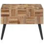 Gray solid recycled teak coffee table 55x55x40 cm by , Coffee table - Ref: Foro24-358521, Price: 120,36 €, Discount: %