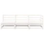 3-seater garden sofa in solid white pine wood by , Modular outdoor sofas - Ref: Foro24-837950, Price: 154,57 €, Discount: %