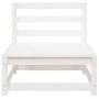 3-seater garden sofa in solid white pine wood by , Modular outdoor sofas - Ref: Foro24-837950, Price: 154,57 €, Discount: %