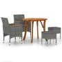 Gray 5-Piece Garden Dining Set by , Garden sets - Ref: Foro24-3071747, Price: 461,26 €, Discount: %