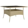 Juego de comedor de jardín 9 piezas ratán sintético beige de , Conjuntos de jardín - Ref: Foro24-3058350, Precio: 514,10 €, D...