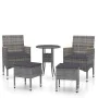 5-Piece Garden Furniture Set Gray Synthetic Rattan by , Garden sets - Ref: Foro24-3058475, Price: 256,04 €, Discount: %