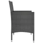 Garden chair and stool set 4 pieces black PE rattan by , Garden chairs - Ref: Foro24-310610, Price: 197,81 €, Discount: %