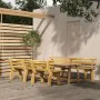 Garden dining set 4 pieces impregnated pine wood by , Garden sets - Ref: Foro24-3096609, Price: 585,02 €, Discount: %