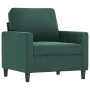 Dark green velvet 3-piece sofa set with cushions by , Sofas - Ref: Foro24-3201478, Price: 671,78 €, Discount: %