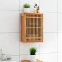 Bathroom cabinet for wall solid walnut wood 42x23x60 cm by , Lockers and storage cabinets - Ref: Foro24-350357, Price: 68,64 ...