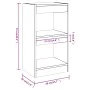 Brown oak shelving/space divider 40x30x72 cm by , Bookcases and shelves - Ref: Foro24-813586, Price: 42,57 €, Discount: %