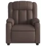 Brown synthetic leather reclining massage chair by , Armchairs - Ref: Foro24-373569, Price: 255,29 €, Discount: %