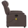 Brown synthetic leather reclining massage chair by , Armchairs - Ref: Foro24-373569, Price: 255,29 €, Discount: %