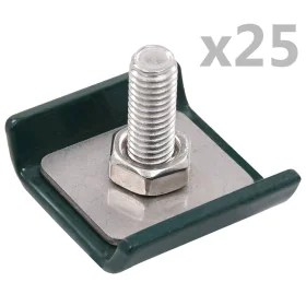 Lattice connector 25 sets green by vidaXL, Accessories for gates and fences - Ref: Foro24-144499, Price: 35,77 €, Discount: %