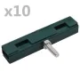 Garden U-shaped mat connector 10 sets green by vidaXL, Accessories for gates and fences - Ref: Foro24-144496, Price: 20,96 €,...