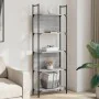 Bookcase with 5 shelves gray Sonoma wood 60.5x24x166.5 cm by , Bookcases and shelves - Ref: Foro24-838866, Price: 51,39 €, Di...