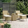 Garden dining set, 5 pieces, synthetic rattan, tempered glass, beige. by , Garden sets - Ref: Foro24-3058370, Price: 236,85 €...