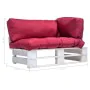 Gartensofa mit roten Palettenkissen Kiefernholz von , Outdoor-Sofas - Ref: Foro24-277382, Preis: 116,16 €, Rabatt: %