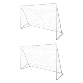 Fußballtore aus Stahl, 2 Einheiten, 240 x 90 x 150 cm von vidaXL, Fußballtore - Ref: Foro24-276045, Preis: 95,20 €, Rabatt: %