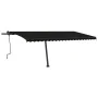 Manual retractable awning with LED light anthracite gray 500x350 cm by , Awnings - Ref: Foro24-3069864, Price: 625,27 €, Disc...