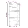 Smoked oak plywood shelf 100x30x198 cm by , Bookcases and shelves - Ref: Foro24-813641, Price: 130,33 €, Discount: %