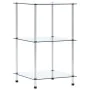 3-stufiges transparentes Regal aus gehärtetem Glas 40x40x67 cm von vidaXL, Bücherregale und Regale - Ref: Foro24-249504, Prei...