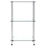 3-stufiges transparentes Regal aus gehärtetem Glas 40x40x67 cm von vidaXL, Bücherregale und Regale - Ref: Foro24-249504, Prei...