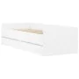 White bed frame with drawers 90x200 cm by , Beds and slatted bases - Ref: Foro24-3207343, Price: 183,51 €, Discount: %