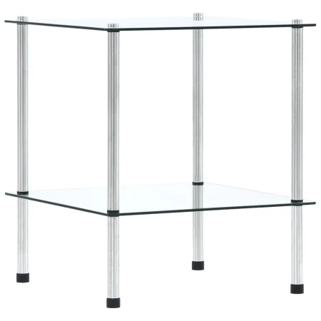 2-stöckiges Regal aus transparentem Hartglas, 40 x 40 x 47 cm von vidaXL, Bücherregale und Regale - Ref: Foro24-249503, Preis...