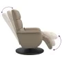 Recliner massage footrest synthetic leather cappuccino by , Armchairs - Ref: Foro24-356728, Price: 273,13 €, Discount: %