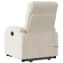 Electric massage chair with liftable recliner, beige fabric by , Armchairs - Ref: Foro24-3204955, Price: 341,22 €, Discount: %