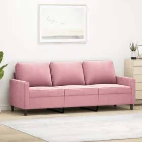 3-Sitzer-Sofa rosa Samt 180 cm von , Sofas - Ref: Foro24-359212, Preis: 312,68 €, Rabatt: %