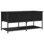 Black engineered wood storage bench 100x42.5x47 cm by , Benches for halls and storage - Ref: Foro24-839023, Price: 81,29 €, D...