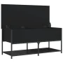 Black engineered wood storage bench 100x42.5x47 cm by , Benches for halls and storage - Ref: Foro24-839023, Price: 81,29 €, D...